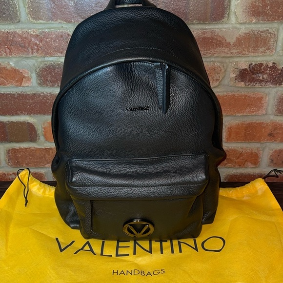 Mario Valentino Leather Backpack - Picture 3 of 7